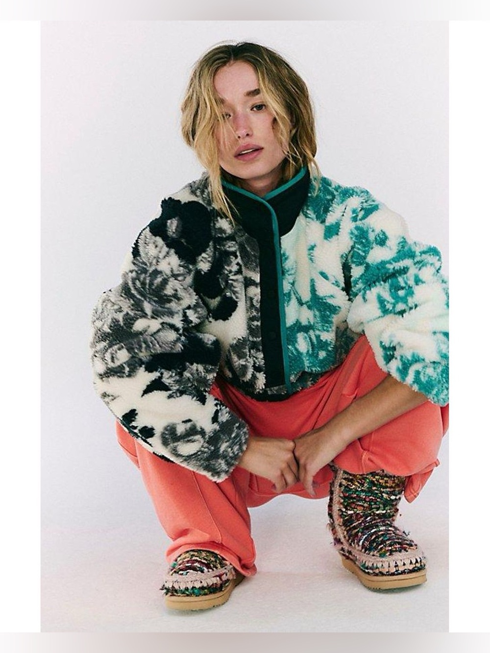 Hit The Slopes Printed Fleece Jacket